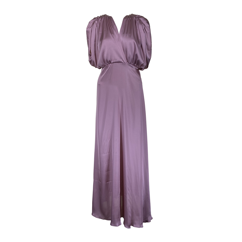 ABITO VESTALE DRAPPEGGIO ROSA ANTICO