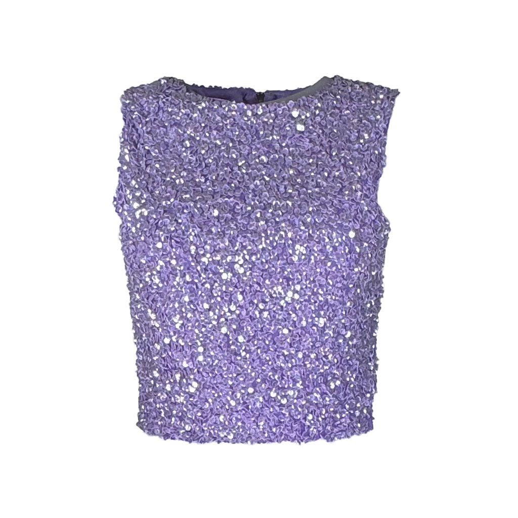 TOP PAILLETTES LILLA
