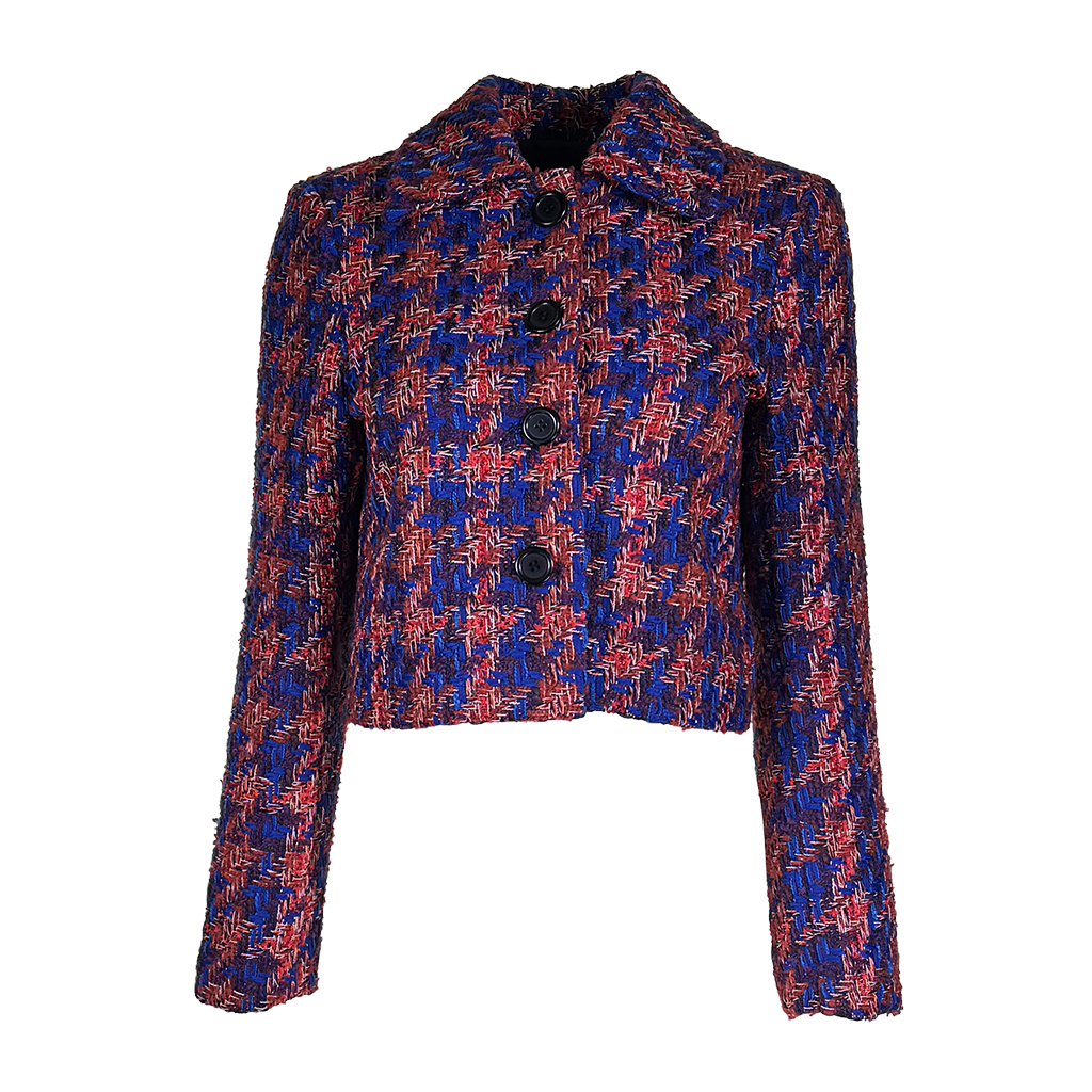 GIACCA CORTA CHECK ROSSO