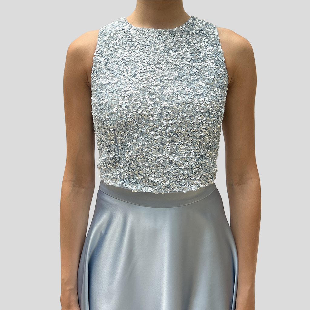 TOP PAILLETTES POLVERE